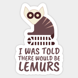 Cute Funny Lemur Lovers Sticker